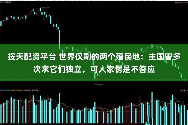 按天配资平台 世界仅剩的两个殖民地：主国曾多次求它们独立，可人家愣是不答应